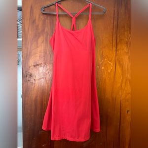 Bright red active dress